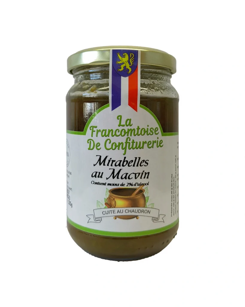 Confiture Mirabelles au Macvin Franche-comté